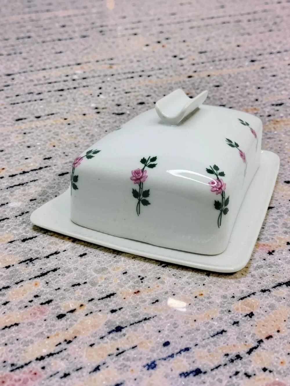 vintage seltmann weiden bavarian porcelain 1lb. butter dish